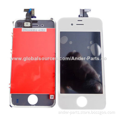 Replacement LCD Touch Screen Digitizer Glass Assembly for iPhone 4S, Black + Tools